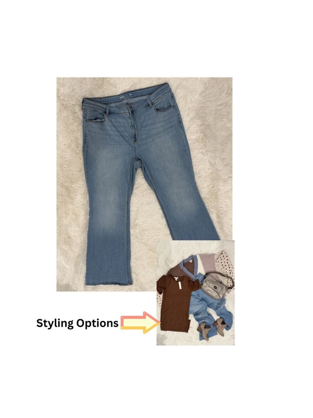 Old Navy Light Wash High Rise Flare Jeans - Sz. 16 (EUC)
